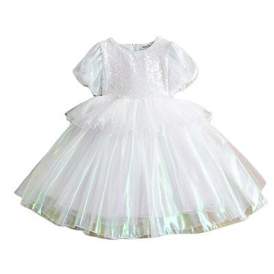 China 2021 Summer Girl Princess Dress Children's Sequined Gauze Skirt for sale