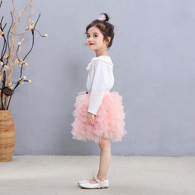 China 2019 Summer Fashion European Wholesale Pink Princess Girls' Tulle Breathable Popular Hot Selling Popular Hot Selling Tutu Skirt for sale