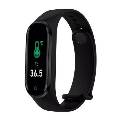 China Fantastic Touch Screen New Arrivals Hotsale Fitness Tracker Body Temperature Heart Rate Smartwatch M4 Smart Band Pro for sale