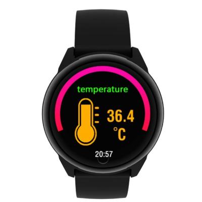 China GPS Navigation Reloj Inteligente Cicret Amazfit Ticwatch gtr Wristband Link Strava IP68 Waterproof Body Temperature Smart Watch for sale