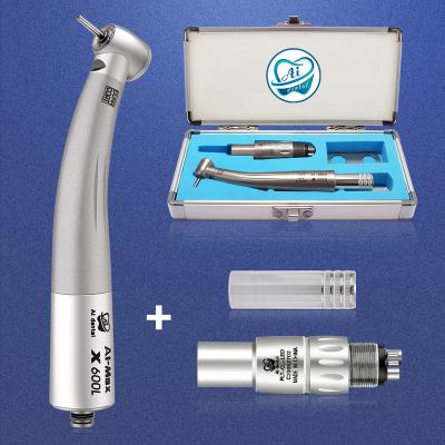 China X600L Steel Dental Standard Head Handpiece Connector 6 Holes Kits Quattro High Speed ​​n-type Stainless Waterjet Dental Chair for sale