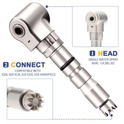 China Metal Product 1:1/4:1/16:1 Dental Head With Medium Gear H-X25 Against Angle Micromotor Electric Handpiece X25L X.25 Spare Parts for sale