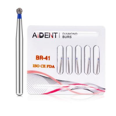 China For High Speed ​​Handpiece BR-41 Diamond Burs Dental Drill For Ceramic High Speed ​​Handpiece Polishing Compound Teeth Porcelain FG for sale