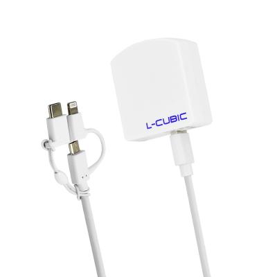 China For iphone professional fast charging custom type C 3 in 1 usb reusable cable for sale