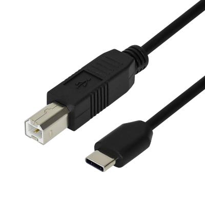 China Durable computer printer fast type C to USB printer cableType C to usb type B 2.0 printer data cable usb for sale