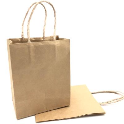 China Taiwan Outdoor Waterproof Brown Shipping Cheap Paper Bags Roll Cheap And Fast Paper Plain Bag Packaging With Handles for sale