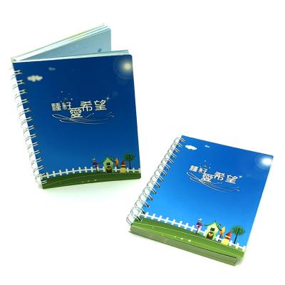 China Advertising Porous Binding Notebook Hardcover Diary Spiral Binding Plan Customizable Notebook for sale