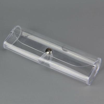 China Portable PVC Travel Eye Glass Crate Box PVC Clear Glass Transparent Cases for sale