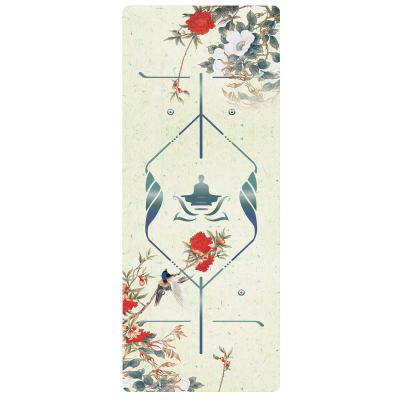 중국 Eco Friendly Comfortable Custom Print Absorb Suede Microfiber Yoga Mat 판매용