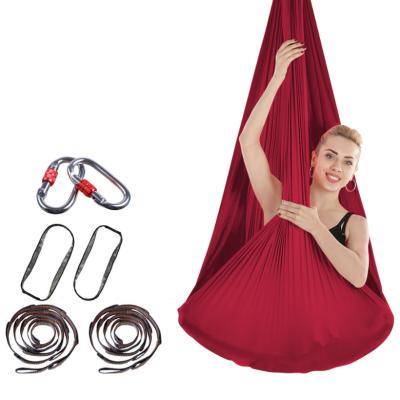 中国 Best 4m Durable Anti-Gravity Flying Yoga Swing Set Soft Nylon Fabric Aerial Yoga Hammock 販売のため