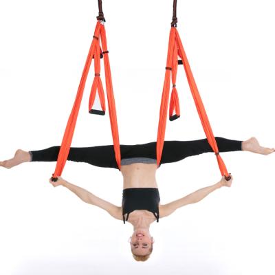 中国 Durable Yoga Hammock for Anti-Gravity Yoga Exercise Aerial Yoga Swing with Six Handles 販売のため