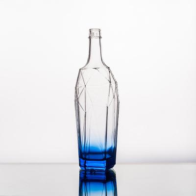 China SHENGXI Beverage Manufacturer Custom Super Flint 750ml Whiskey Vodka Glass Bottle for sale