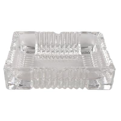 China Ash Tray Bar Restaurant Hotel Cusrtom Glass Living Room CLASSIC Clear Ashtray for sale