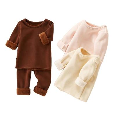 China Compressed Cotton Clothes Baby Two Piece Set Knitted Baby Boy Girls' Clothing Sets for sale