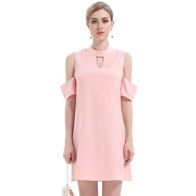 China 2021 New Anti-static Women's Clothing Loose Splice Strapless Ladies Dress Women's Dress for sale