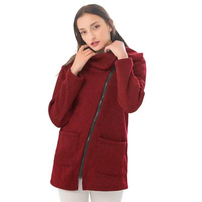 China Amazon Raincoat Export Women's Europe And America Ladies Coat Fleece Sweater Autumn And Winter Ladies Jacket for sale