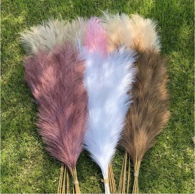 China Hot Selling Fashional Colorful Pampas Grass Artificial Flowers For Wedding Decoration for sale