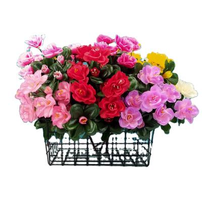 China Fashional Artificial Flower Silk Azalea Rose Bouquets Rhododendron Artificial Flowers for sale