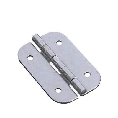 China High Quality Modern Custom Size Satin Nickel Iron Round Brushed Nickel Corner Interior Door Hinge for sale