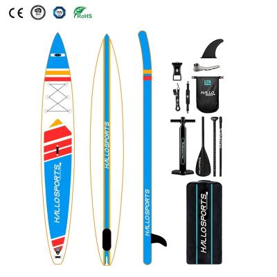 China Hallosports 123 Unisex Premium Large Exercise Paddleboard for Beginners for sale