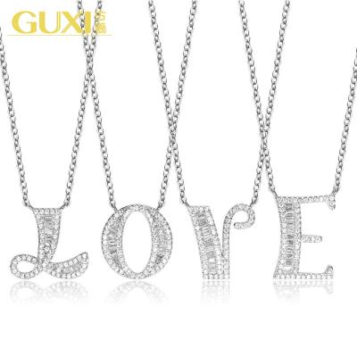 China FASHIONABLE Silver Plated DIY Your Name My Last Name 26 English Letters Women's Necklace for sale