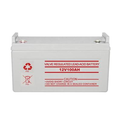 China Toys Solar Battery Lead Acid Battery Inverter Battery 12V 100AH ​​Front Terminal Europe Standard for sale