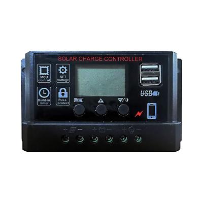 China Charger Controller 12V /24V/48v 10A/20A/30A Manual Solar Controller PWM Solar Charge Controller for sale