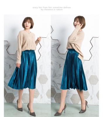 China Wholesale Women's Style Pleated Skirt Anti-Static Long Hot Professional Manufacture New Design For Women for sale