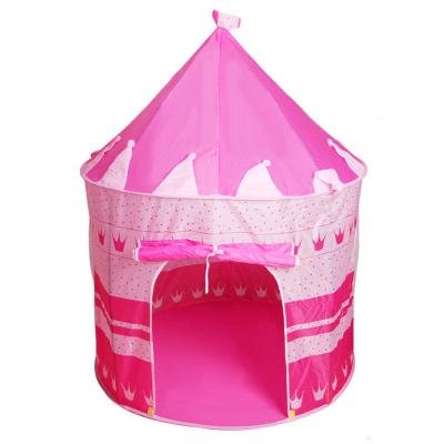 China Wholesale pink princess castle baby play house tent with good material ，kids play tent house，outdoor， for sale