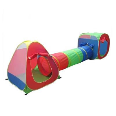 China Colorful Pop Up Childrens Play Tent Bed Tunnel Tent Easy To Fold For 3-4 Person for sale