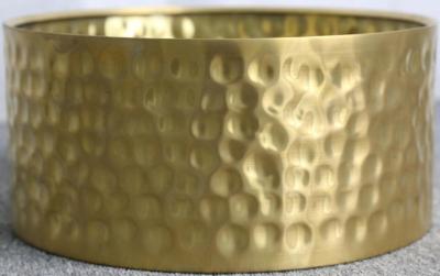 China 14X6.5 Inches Hammered Brass Snare Drum Shells for sale