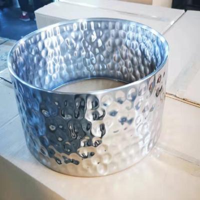 China 14X6.5 Inches Customized Hammered Steel Snare Drum Shells for sale