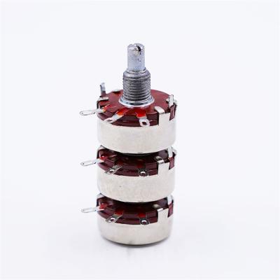 China WTH118-3 Potentiometer Potentiometer 29mm Carbon Potentiometer Triple Round for sale