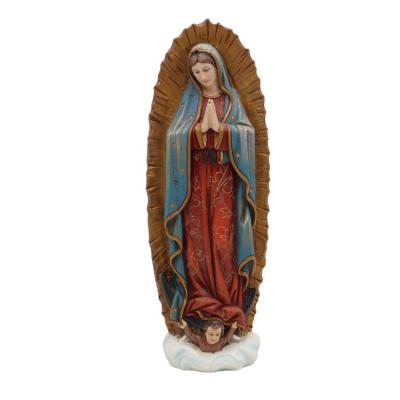 China All Applicable Wholesale Guadalupe Virgin Statue Resin Catholic Religious Statue for sale