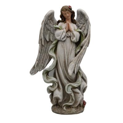 China All Manufacturer Applicable Angel Custom Statue 11.4 Inch Standing Prayer Guardian Angel Religious Decoration for sale