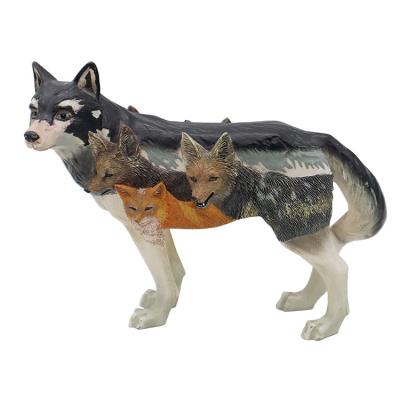 China All Applicable Custom Resin Wolf Body Carving Three Relief OEM Factory Wholesale High Quality for sale