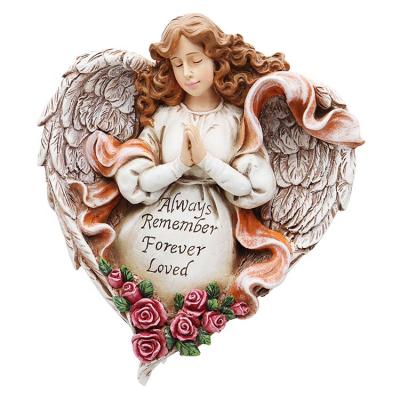 China All Applicable Prayer Angel Engraved With Eternal Home Decoration Love High Quality OEM Customized Resin for sale