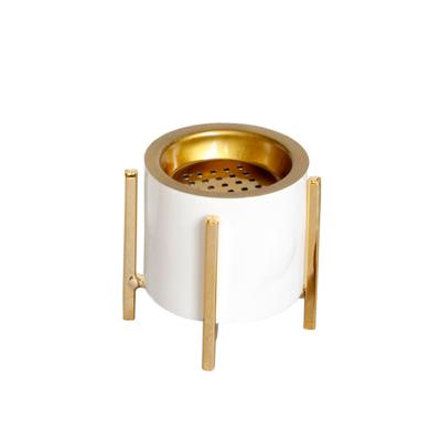 China Wholesale custom made censer simple modern Nordic style resin censer desktop decoration censer with gold backing for sale