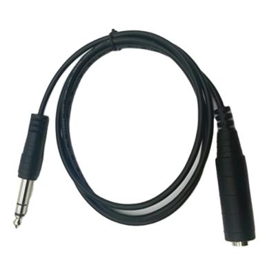 China Standard stereo aux audio cable. Cheap Laptop Audio Headphone Jack Cable Male To Female Cable 6.3mm for sale