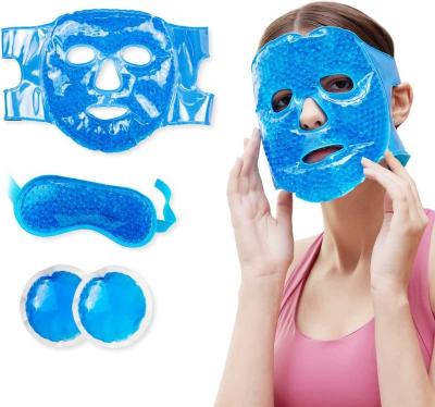 China TPU Plus Reusable PCM Sleep Mask Health Cooling Bold Face Mask With Gel Cooling Cooling Mask After Medical Treatment for sale