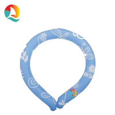 China TPU plus PCM factory direct material cold neck tube outdoor sports neck cooler wearable PVC neck collar for sale