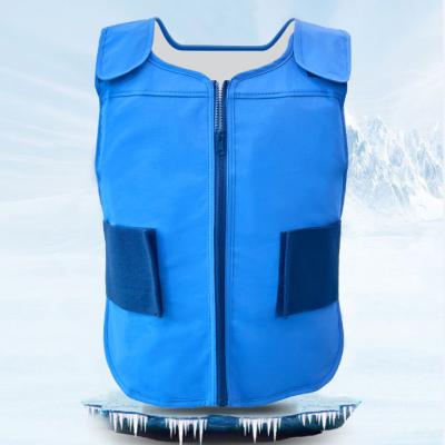 China Cool and prevent heat stroke vest factory supply PCM sports ice protection summer men's safety cooling outdoor working cooling vest for sale