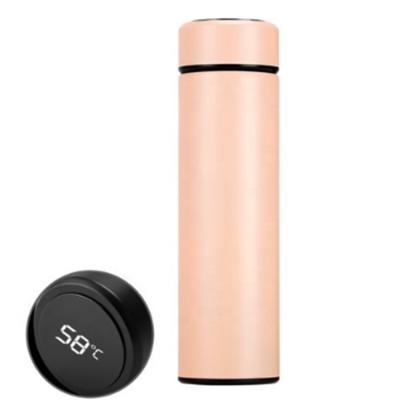 China Diy Sublimation 500ML Stainless Steel Interesting Creative Smart Smart Led Vacuum Flask PORTABLE With Temperature Display for sale