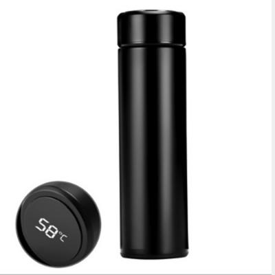 China 500ML Logo PORTABLE Eco Friendly Custom Travel Mug Thermos Smart Led Thermos Water Bottle With Temperature Display for sale