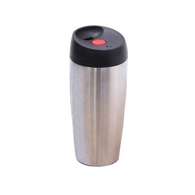 China PORTABLE Custom Business Gift Double Wall One Touch Bottle Insulated Stainless Steel Water Tea Vacuum Flask Luxury Thermo Coffee Mug for sale