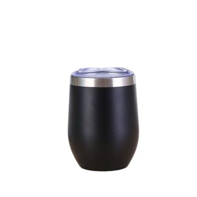 China 12oz Double Wall Stainless Steel Disposable Custom Vacuum Insulated Sublimation Wine Tumbler With Lid for sale