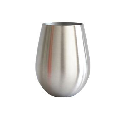 China Viable Wholesale New Style Reusable Stainless Steel Egg Shape Wine Cup for sale