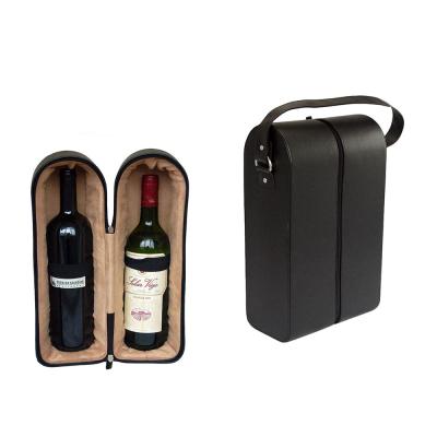 China Luxury Leather Gift Box Custom Logo Wine Packaging Beverage Packaging Boxes for sale