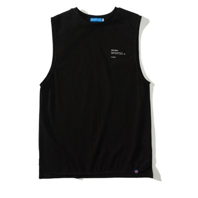 China Anti-wrinkle Chinese Brand Fashion Durable Men's Sleeveless T-shirt For Adults/Kids for sale