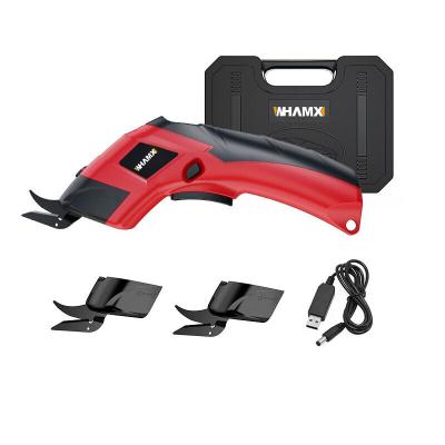 China WHAMX 6.8VF Fabric Cutting Electric Scissors Cardboard Upholster Leather Fabric Cutting Cordless Electric Scissors WM-DD for sale